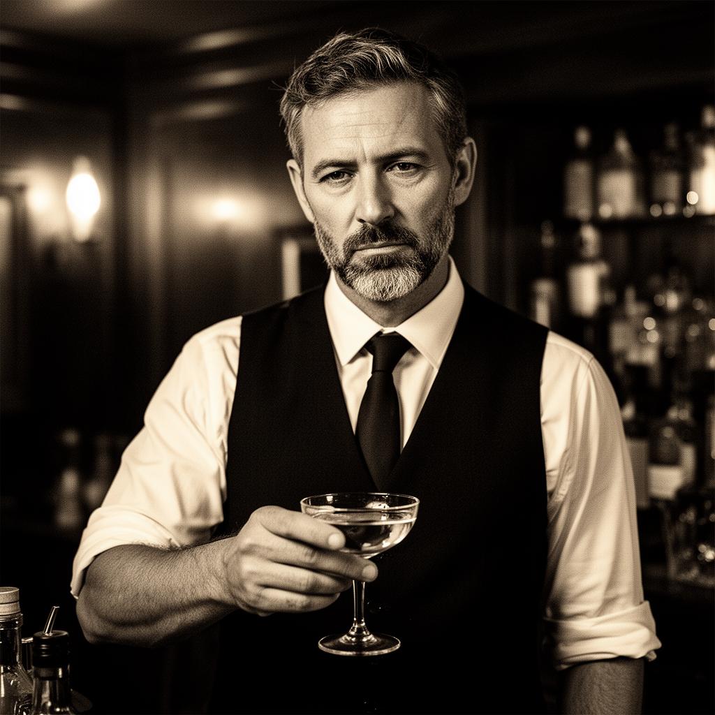 Portrait of Wes Carrigan, Head Mixologist at Ghost Town